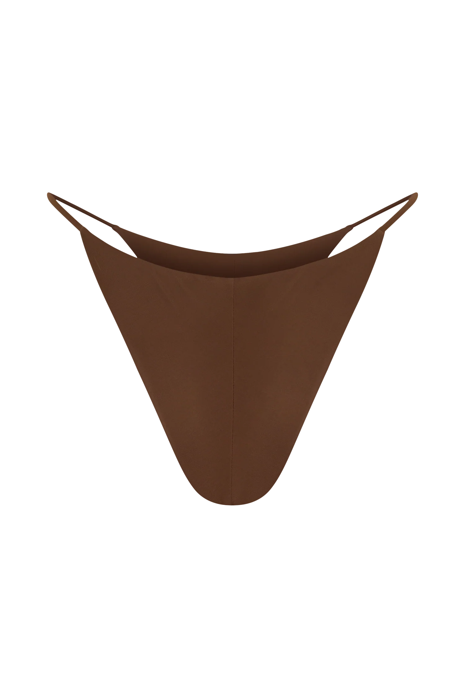 Bloom Embroidered Bikini Bottom - Chocolate With Pale Blue Embroidery - Image 10