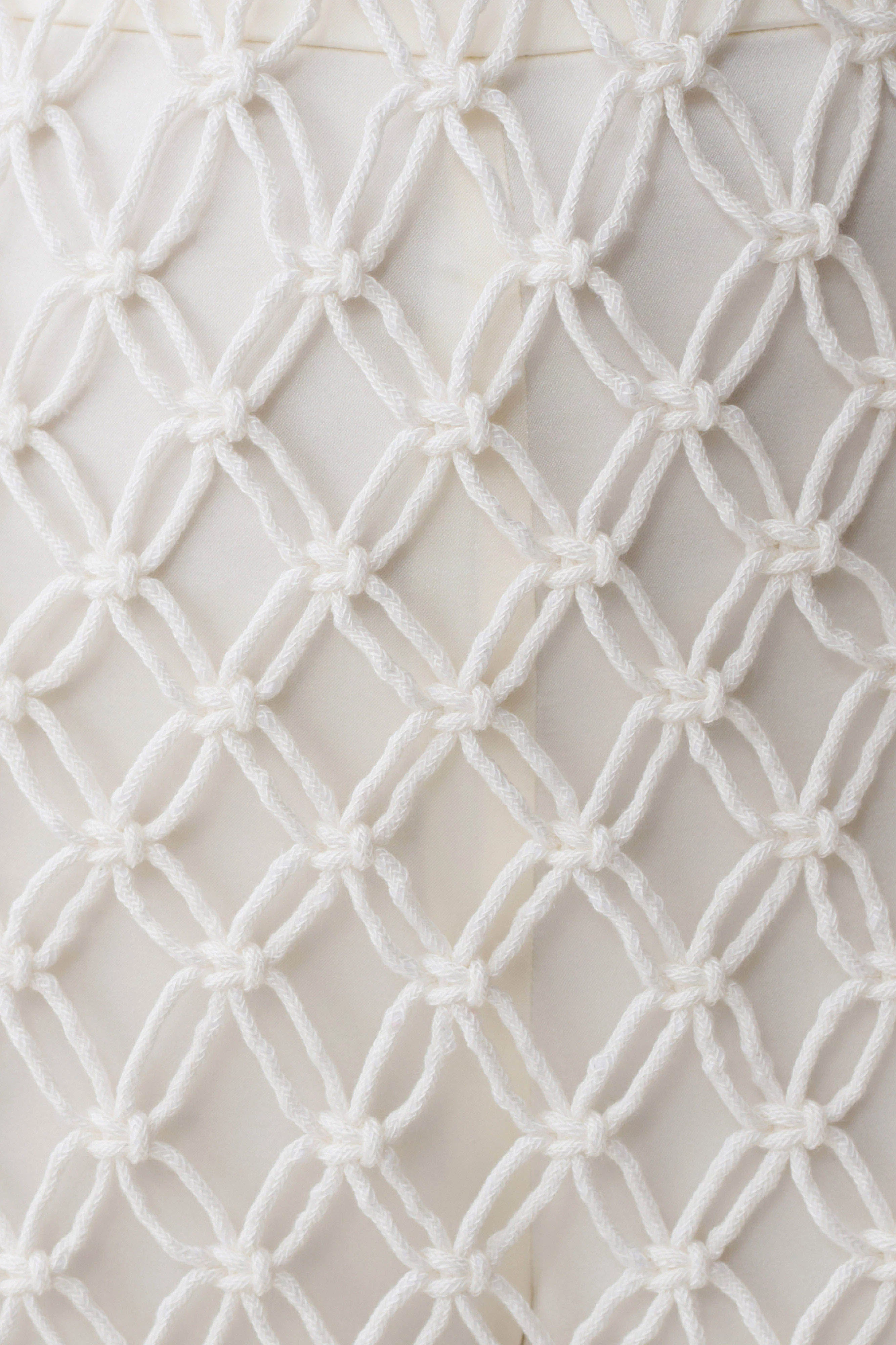 Devlin Macrame Tassel Mini Dress - Ivory - Image 10