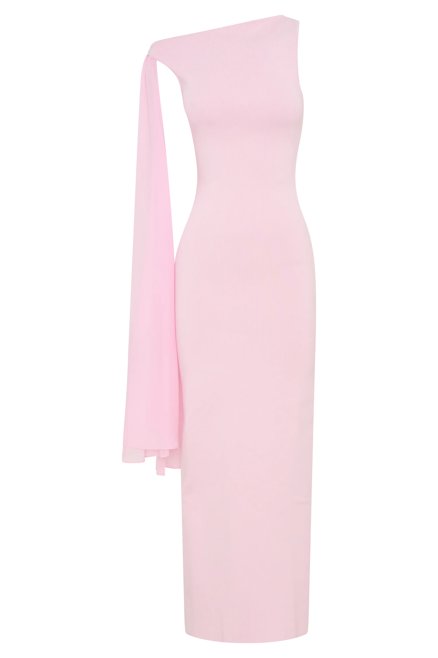 Farid Bandage Maxi Dress With Chiffon - Baby Pink - Image 8