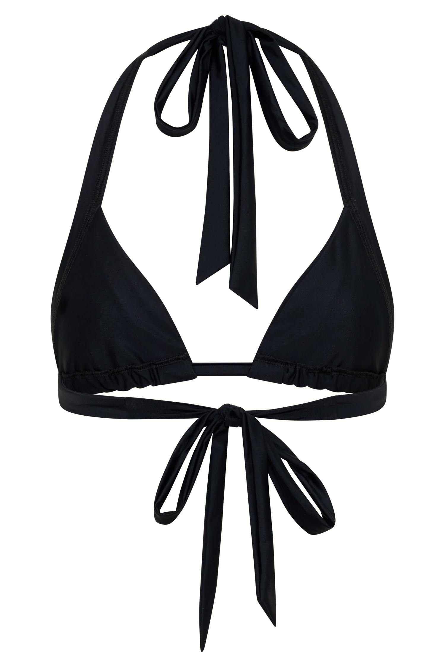 Fern Triangle Bikini Top - Black - Image 10