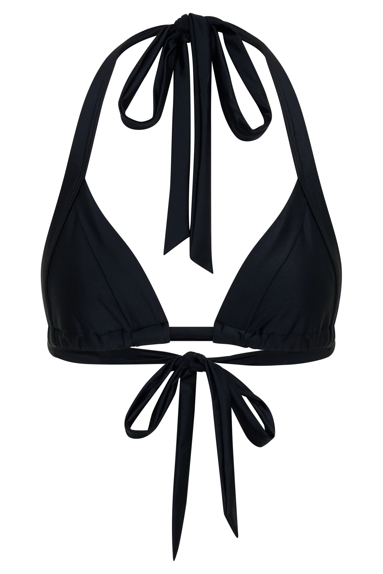 Fern Triangle Bikini Top - Black - Image 11