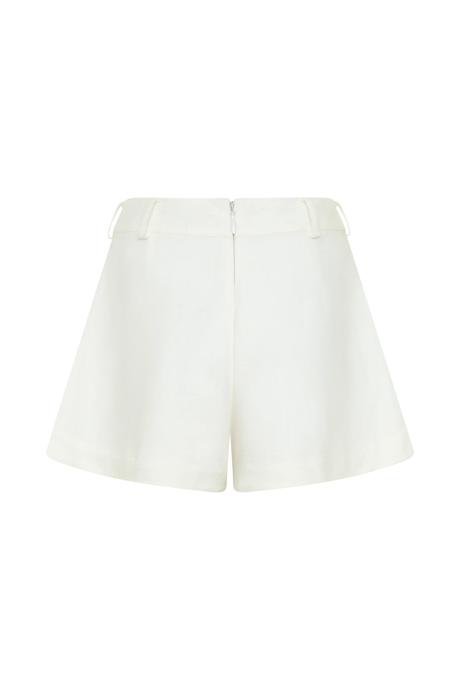Piper Linen Flare Shorts - White - Image 8