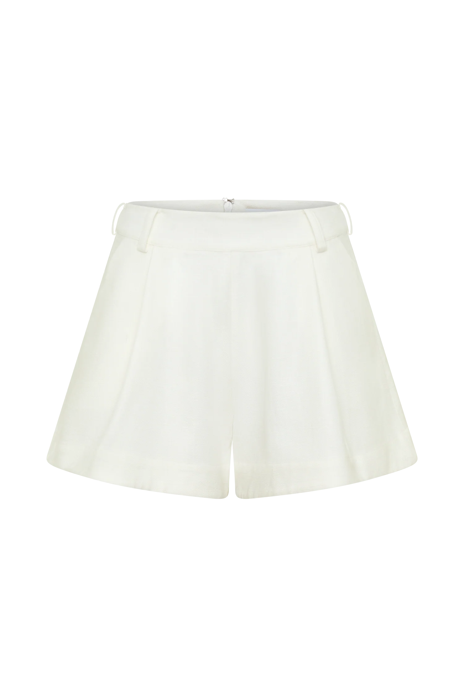 Piper Linen Flare Shorts - White - Image 9
