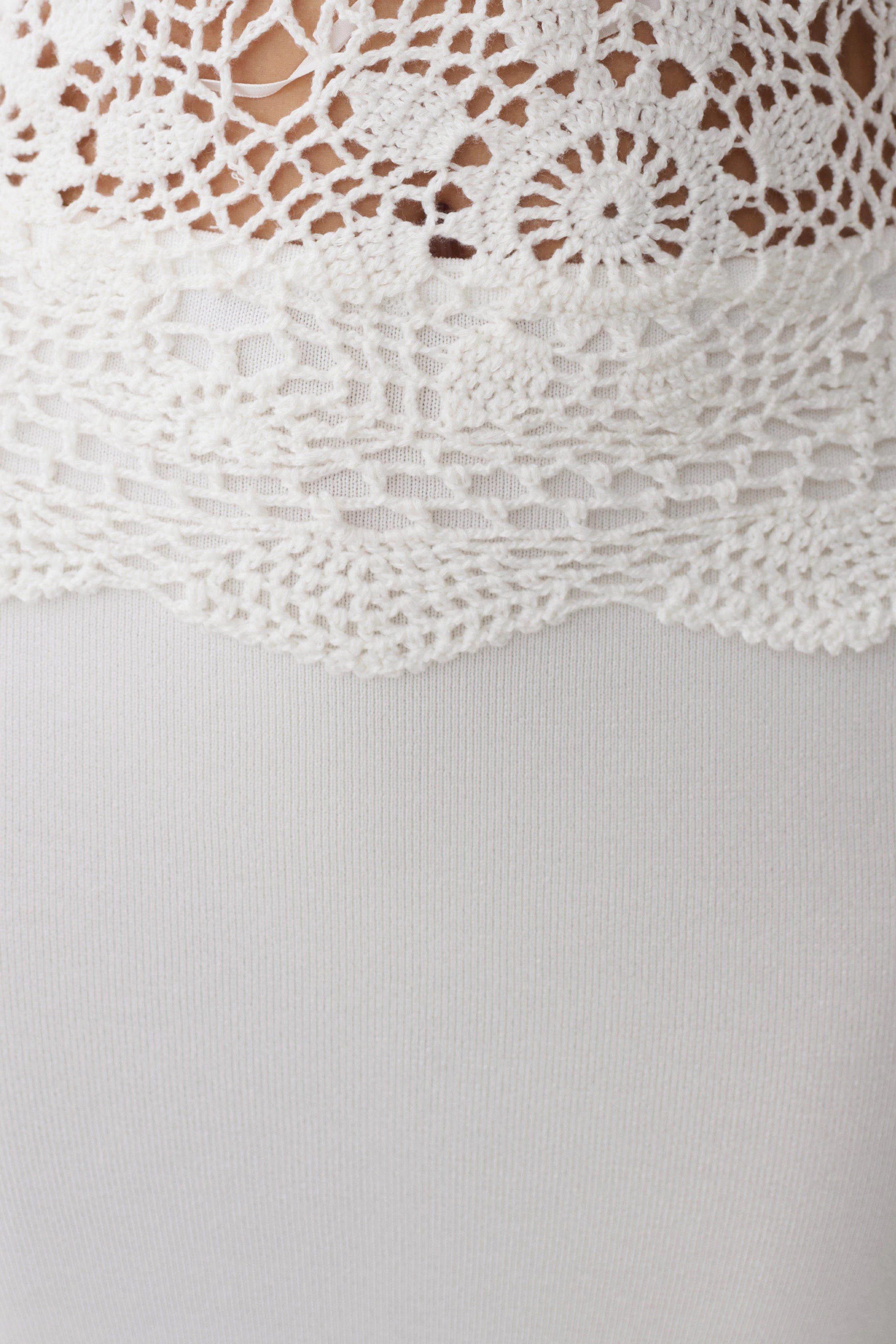 Tessie Knit & Crochet Maxi Dress - Ivory - Image 7